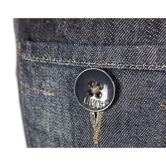 Levi's Dark Wash High-Waisted High Loose Flare Denim Bell Bottom Jeans W…